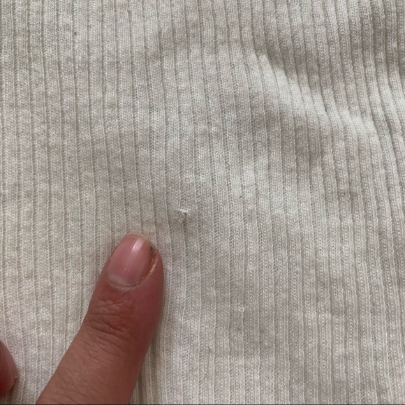 *SOLD* Washed ribbed knit Henley top - Picture 6 of 6